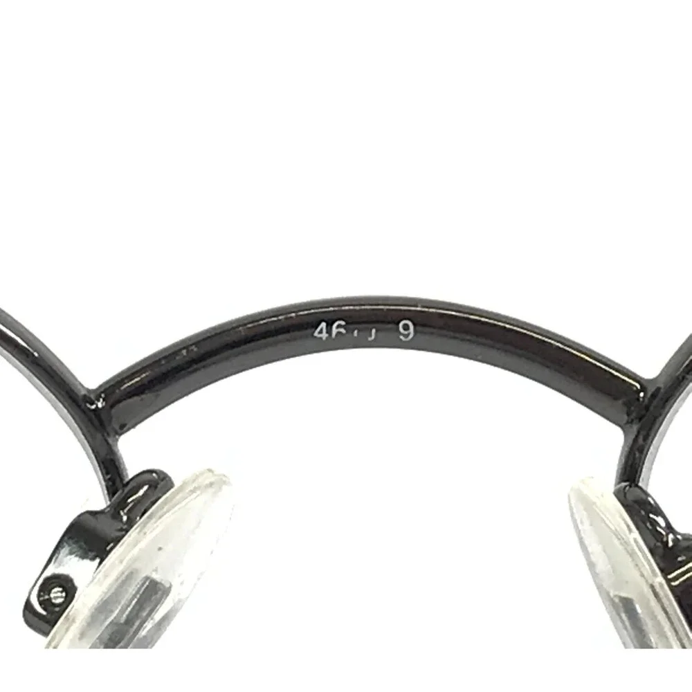 Easyclip Small Eyeglasses Frames ENTRY 091 Gunmetal w Magnetic Clip-on 46-19-135